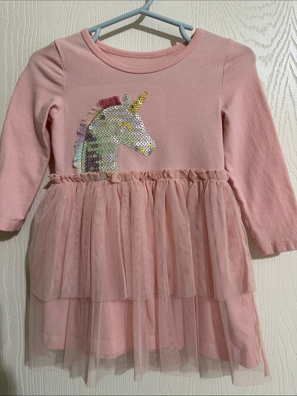 Carter's Pink Unicorn Sequin Tulle Dress
